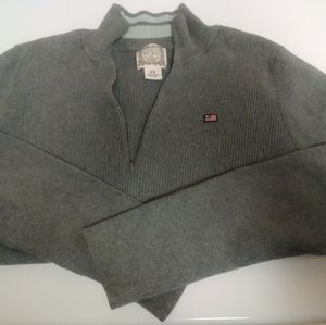 Ralph Lauren, Size XL, Gray Pullover Zip Long Sleeve Sweater